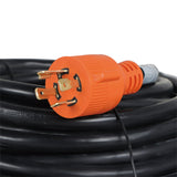 labwork 30A 50FT Generator Extension Cord L14-30P to L14-30R 4 Prong 125/250V Up to 7500W 10 Gauge SJTW Generator Cord Manual Transfer Switch