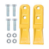 2Pcs Universal Bucket Teeth Replacement for Compact Diggers Weighing Less Than 3 Tons with Bolts and Nuts