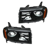 Driver and Passenger Side Replacement for Honda Pilot 2012-2015 Black Housing Headlights Assembly 33150SZAA11 33100SZAA11