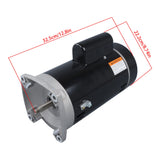 SP2610X15 UST1152 Pool Pump Motor Square Foot 3450rpm 115/230volts 1.5hp Single Speed 56J Frame Square Flange 9.3/18.6amperes