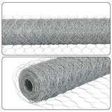 Galvanized Poultry Wire Netting 2" Hexagonal Mesh Wire Fence Suit for Family Craft Projects Chicken Netting Garden Fencing Backyard Fencing (6ft x 150ft)