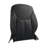 Front Driver and Passenger Side Bottom and Top Lean Black Artificial Leather Seat Cover Black Replacement for W-rang-ler 2013-2017