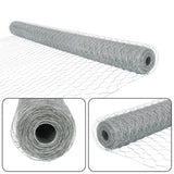 Galvanized Poultry Wire Netting 2" Hexagonal Mesh Wire Fence Suit for Family Craft Projects Chicken Netting Garden Fencing Backyard Fencing (6ft x 150ft)