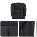 2Pcs Seat Covers Bottom and Top Cover Black Passenger Side Replacement for W-ran-gler Sport Utility 2013-2017
