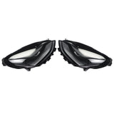 Right Headlight Assembly Pair Black Housing Headlamp Replacement for Model 3 Y 2021-2023 Replacement for 151495200C