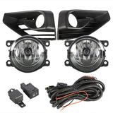 1 Pair Fog Lights Lamps Assembly Replacement for Nissan Pathfinder 2017-2019 Driving Fog Lights Lamps with Bulbs Fog Light Covers Harness Switch Kit