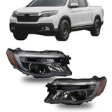 Headlights Assembly Replacement for Pilot LX 2016-2018 Ridgeline 2017-2020 Headlamps Left and Right Side 33100TG7A02 33150TG7A02