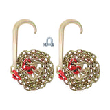 Labwork 2PCS 5/16" x6ft G80 Chain with J Hook for Towing