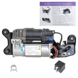 labwork Air Suspension Compressor Pump w/Solenoid Valve Block Replacement for 2014-2018 BMW F15 X5 2015-2019 BMW F16 X6