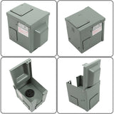 labwork 30 A 6-30R Volt Welding Power Outlet Box - Lockable Enclosed Weather Proof Outdoor Power Output