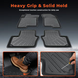 Floor Mats Replacement for Caliber 2007-2012 | 4Pcs Front and Rear, TPE Material, Black