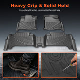 For 2003-2009 Toyota 4Runner TPE All-Weather Front & Rear Floor Mats Liners 3Pcs
