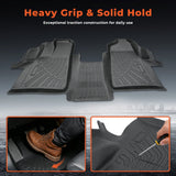 Black 1Pcs Front TPE Car Floor Mats Replacement for Transit 150 250 350 350HD 2015-2021