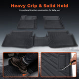 Car Floor Mats Liner Set For 2022-2025 Ford Maverick 3D Molded TPE All-Weather