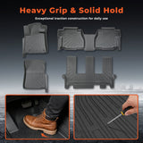 Floor Mats 3 Row Liner Set for 2012-2022 Toyota Sequoia
