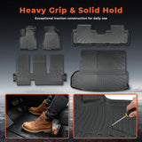 Floor Mats & Trunk Cargo Liner TPE For 2014-2019 Toyota Highlander 7 Seats
