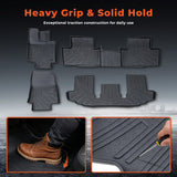 For 2020-2026 Toyota Highlander TPE Floor Mats Liner 4PCS New 3D Front & Rear