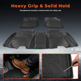 4Pcs Car Floor Mats Liner Front and Rear TPE Black Replacement for Fit 2.gen 2009-2013 Hatchback 4-Door