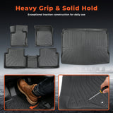 4Pcs Car Floor Mats and Cargo Liner Front and Rear TPE Black Replacement for Bronco Sport 2021-2025
