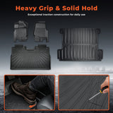 3D Custom Fit TPE Floor Liners + 5.5FT Short Bed Mat Set for 2015-2026 Ford F-150 Crew Cab / SuperCrew - All-Weather Heavy-Duty Set