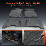 Floor Mats Liner for Toyota FJ Cruiser 2007-2014 Black TPE All-Weather