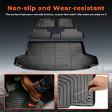 Full Set TPE All-Weather 3D Custom Floor Mats for 2023-2026 Honda HR-V Gas Hybrid