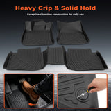 Black 3Pcs Front and Rear TPE Car Floor Mats Replacement for Altima 2019-2025
