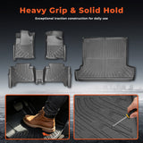 For 2003-2009 Toyota 4Runner 5 Seats TPE Floor Mats Liners & Trunk Cargo Liner