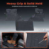 TPE Front Floor Mats For 2005 - 2025 Ford Econoline All Weather Floor Liner
