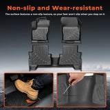 labwork Custom Fit TPE All-Weather Floor Mats for 2013-2019 Ford Escape C-Max