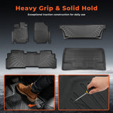 5PCS Floor Mats and Cargo Liner Black TPE Replacement for Odyssey 2018-2026