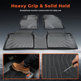 Custom Fit All-Weather Floor Mats for 2010-2015 Toyota Prius (XW30) – Heavy Duty TPE Floor Liners, 1st & 2nd Row Full Set