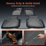 3Pcs Car Floor Mats Liner Front and Rear TPE Black Replacement for J-etta A7 2019-2026