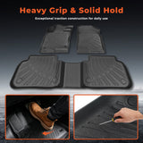 3PCS Floor Mats Liner Black TPE Replacement for 2022-2026 Honda Civic Sedan Replacement for 2022-2026 Acura Integra Civic