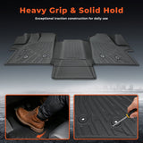 Black Front TPE Car Floor Mats Replacement for Transit 150 250 350 2022-2025