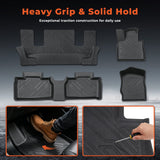 4PCS TPE All-Weather Floor Mats for 2020-2025 Ford Explorer 6 Seats