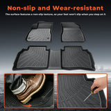3-Piece Custom 3D TPE Floor Liners (1st & 2nd Row) for 2016-2025 Chevy Malibu (Fits Hybrid)