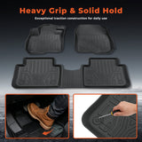 Car Floor Mats Black TPE Vehicle Floor Liners 3 Piece Replacement for CRV 2017-2022