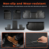 Full Set TPE Floor Mats Cargo Liner for 2018-2024 Chevy Traverse Limited
