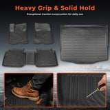 Floor Mats & Cargo Liner Set Fit for 2020-2025 2026 Ford Escape Hybrid All Weather Protection TPE
