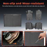 4PCS TPE All-Weather Floor Mats Cargo Liner for 2021-2025 Ford Bronco 4-Door