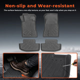 3-Piece All-Weather TPE Floor Mats Set for 2015-2025 Ford Mustang GT EcoBoost & Mach 1