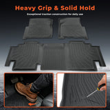 3Pcs Front and Rear TPE Car Floor Mats Replacement for F250 F350 Super Duty SuperCab 1999-2007
