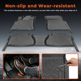 labwork 3-Piece 3D TPE All-Weather Floor Mats for 2014-2021 Toyota Tundra CrewMax Double Cab