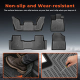 labwork 4-Piece 3D TPE All-Weather Floor Mats for 2023-2025 Honda Pilot 3 Rows Front 2nd & 3rd Row Set