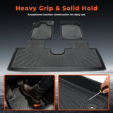 3D Custom Fit All-Weather Floor Liners Set for 2021-2026 Ford Mustang Mach-E - Premium TPE Floor Mats (Left Hand Drive Only)