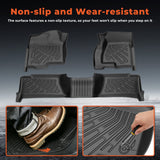3-Piece 3D TPE All-Weather Floor Mats for 1999-2007 Chevy Silverado GMC Sierra 1500 2500 Classic