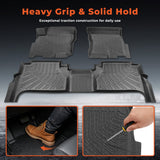 3Pcs Floor Mats Liners Carpets TPE Black Replacement for Frontier 2008-2021