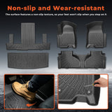 5PCS TPE All-Weather Floor Mats Cargo Liner for 2021-2026 Chevy Tahoe Yukon