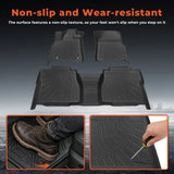 3-Piece TPE All-Weather Floor Mats for 2007-2011 Toyota Tundra CrewMax Double Cab